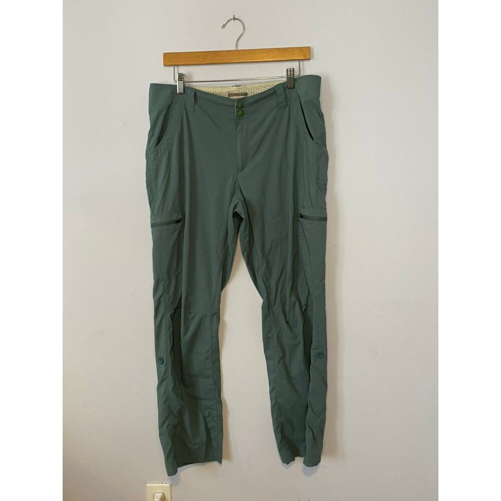 Blue L,L.Bean Trekking Pants Mid-Rise Straight Leg Pants - (Women's‎ 12)